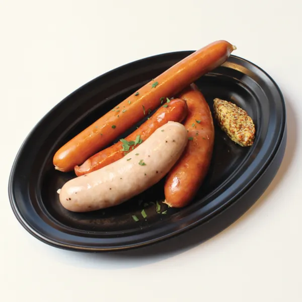 Assortment of sausages