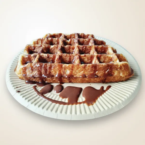 Liège waffle with Belgian chocolate